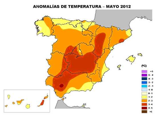 Mayo de 2012 a vista de satélite (EUMETSAT)