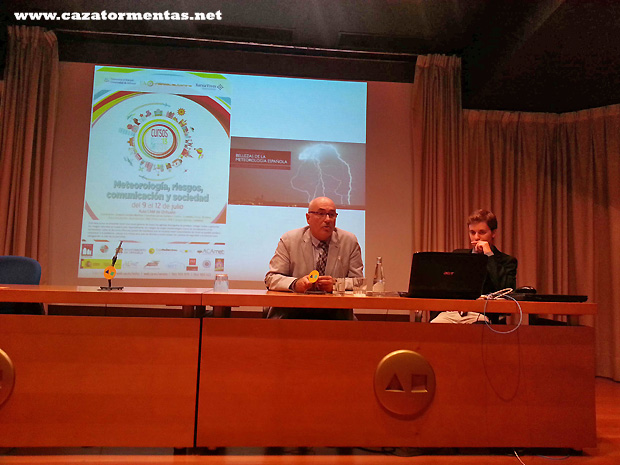 Desarrollo del Congreso Meteorología, Riesgos Comunicación y Sociedad en Orihuela, Alicante