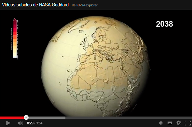 Las previsiones climáticas para el siglo XXI en un vídeo