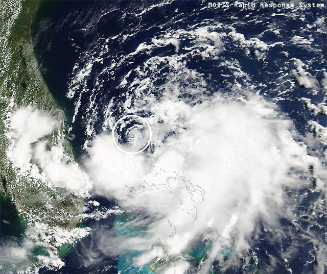 La temporada de huracanes 2014 Atlantico Norte despierta, DT1 frente a Florida