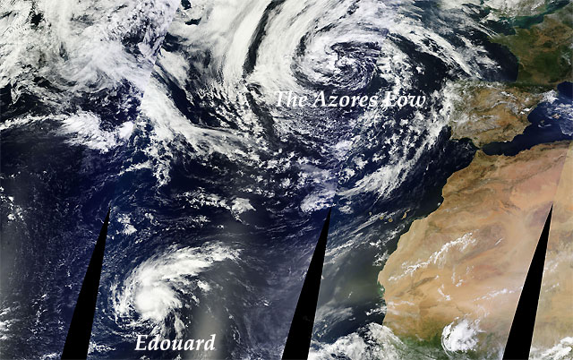 Futuro huracan Edouard, posible acercamiento a las Azores
