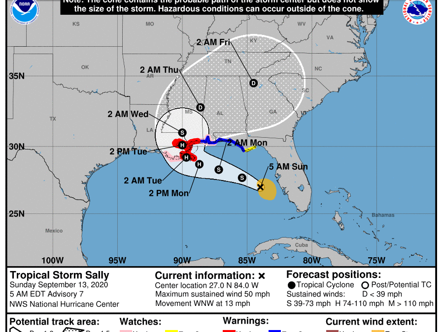 Sally, nuevo huracán que amenaza al sur de EE.UU.