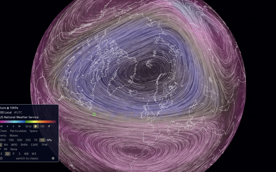 Calentamiento súbito estratosférico en el horizonte