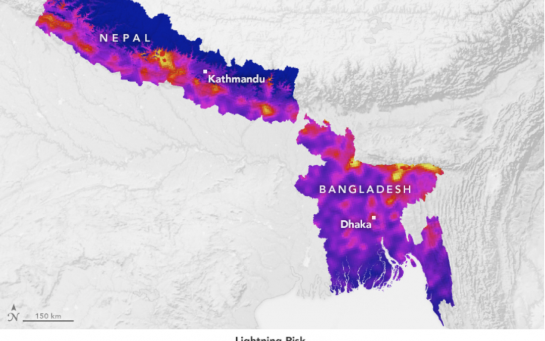 Alcances por rayo: un riesgo muy presente en el sur de Asia