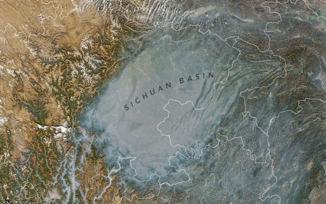 La cuenca de Sichuan convertida en un lago de contaminación