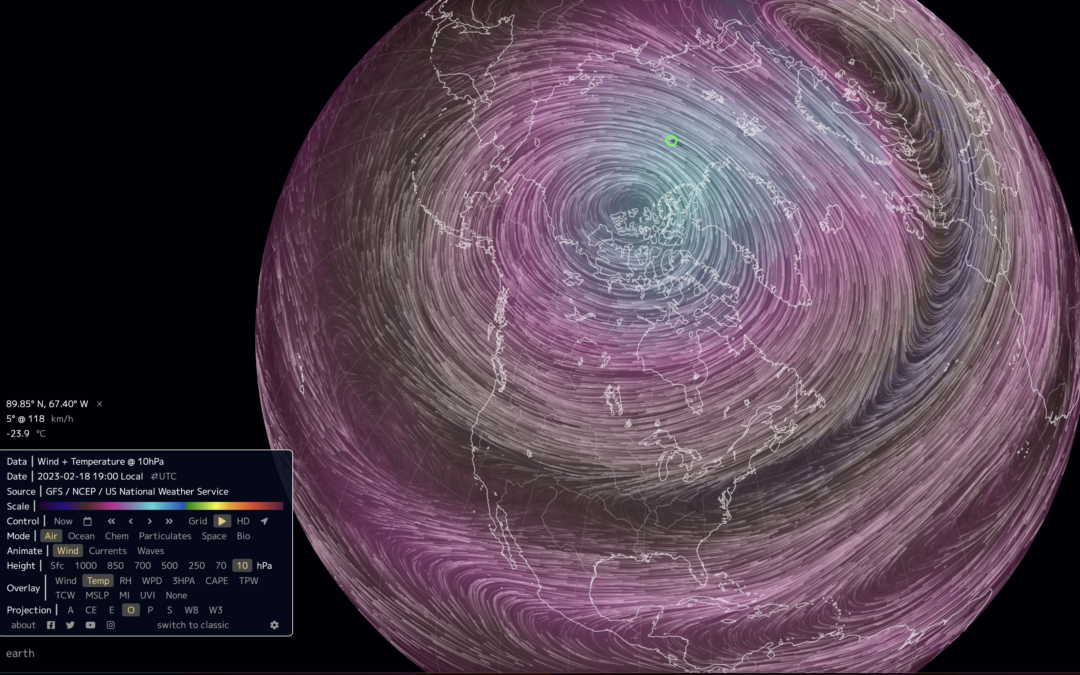 Arranca la fuerte alteración del vórtice polar estratosférico