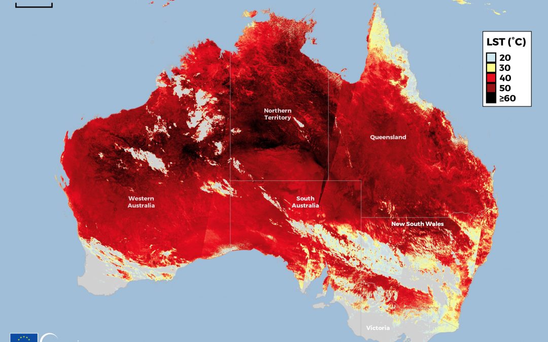 Ola de calor en la primavera australiana 2020