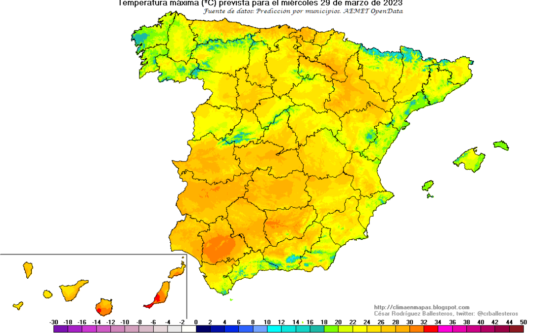 Un calor anómalo en España