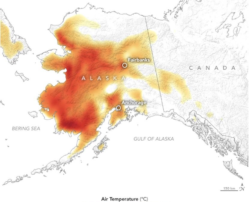 Inicio del verano de 2019: calor histórico en Alaska