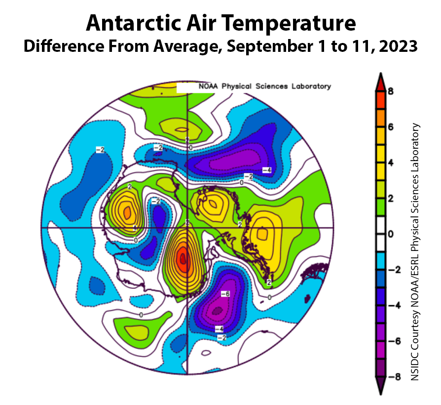 hielo Antártida bajo 2023