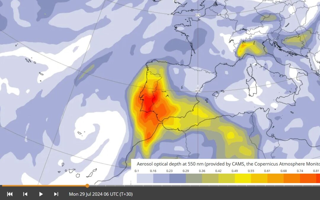 Pequeña DANA = tormentas, calima y calor