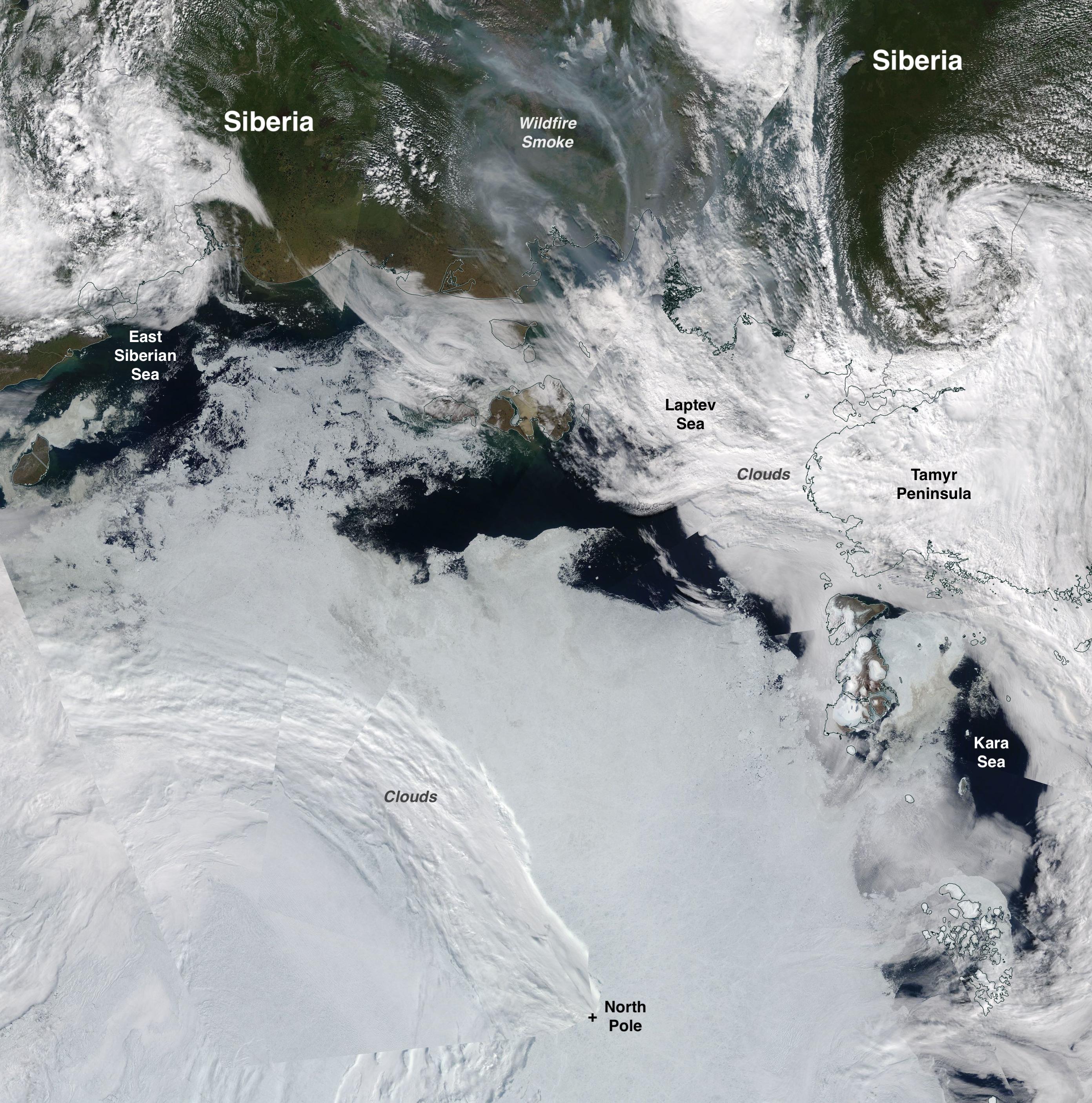 La banquisa ártica registra su superficie más baja para un mes de julio