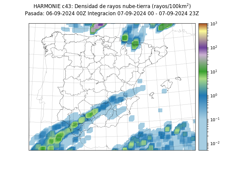 Algunos chubascos y tormentas. Menos lluvias en el Sahara