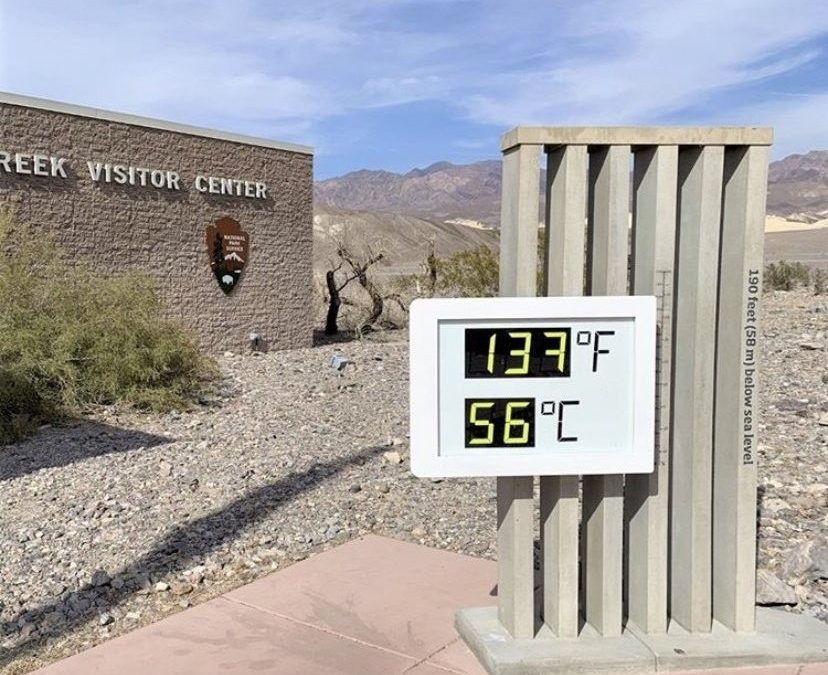 El Valle de la Muerte bate su récord de temperatura máxima mundial